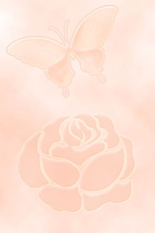 I Love Phone 女子部 落書き壁紙フリー素材 蝶と薔薇の待ち受け画像ｗｗ